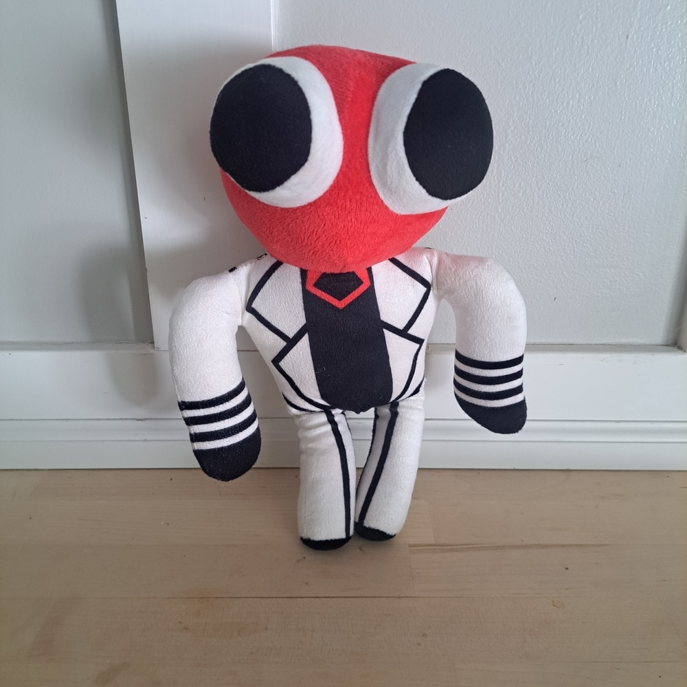 Red Rainbow Friends Plush Toy – 15” Stuffed Doll